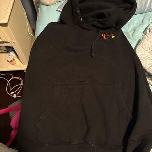 Black Hoodie with Red and Yellow Logo (Yung Gravy)
